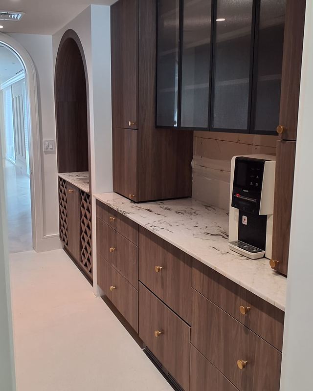 Walnut pantry by CABINX